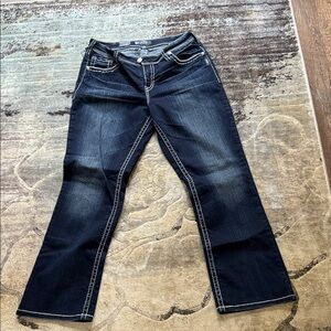 Silver Jeans Women's Dark Indigo Boot Cut Jeans